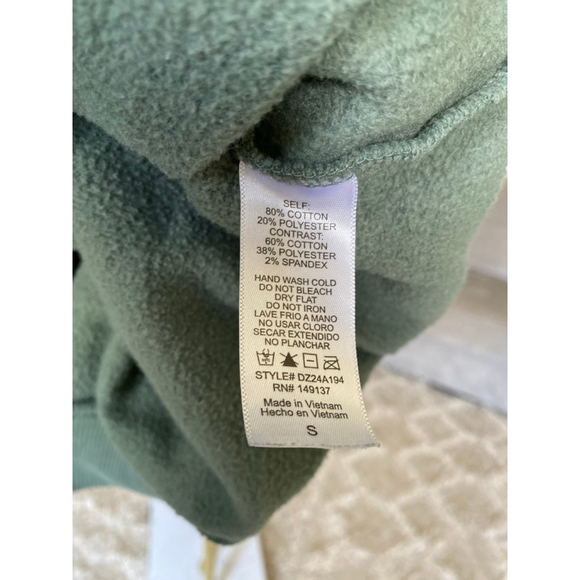 January & May Sweater Sage Green Crewneck Sweatshirt Minimal Cozy Buttery Soft S - Picture 5 of 6